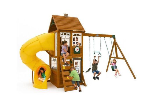 Creston Lodge Wooden Swing Set
