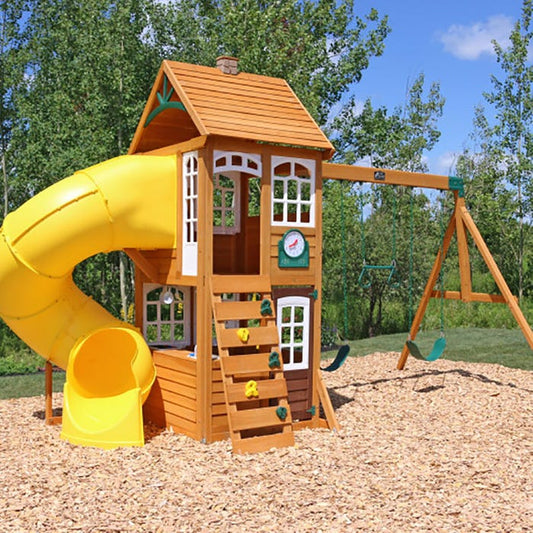 Creston Lodge Wooden Swing Set